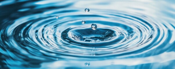 Abstract close-up of water ripples with intricate reflections, calming atmosphere.