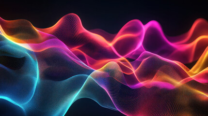 Obraz premium Abstract flowing wavy lines