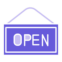 Cafe Open Sign Icon