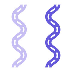 Naklejka premium Windy Road Icon