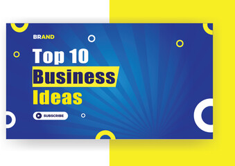 Digital marketing agency business YouTube  video thumbnail banner template design