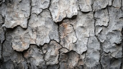Obraz premium Seamless textured grey bark surface with subtle vignette ideal for backgrounds in nature and design projects