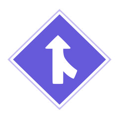 Converging Road Icon