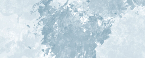 A Dreamlike Winter-Inspired Design with Soft Brushwork and Light Blue Tones
