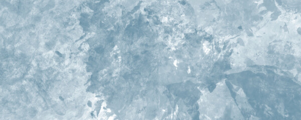 A Dreamlike Winter-Inspired Design with Soft Brushwork and Light Blue Tones
