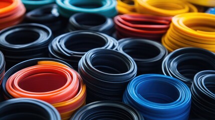 Colorful Rubber Seals Various Formats