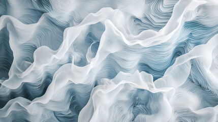 Obraz premium A white smoke pattern with blue lines, a gray background.