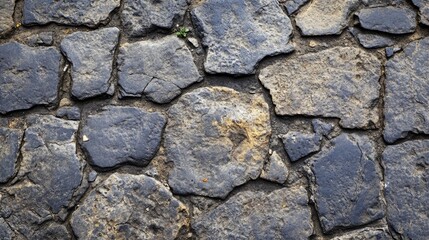 Obraz premium Seamless cobblestone pavement texture suitable for web design and background use in various creative projects