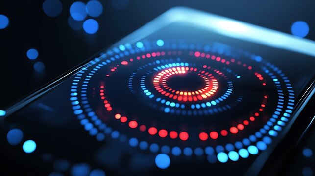 Futuristic Digital Loading Animation on Screen &ndash; Technology in Motion