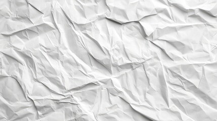 Obraz premium Crumpled White Paper Texture for Background Design or Editing with Clipping Path Availability