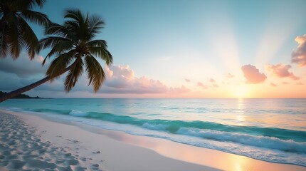 Fototapeta premium Tropical Paradise Dawn
