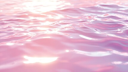 Obraz premium Pink Water Reflections: A Serene Aquatic Dream