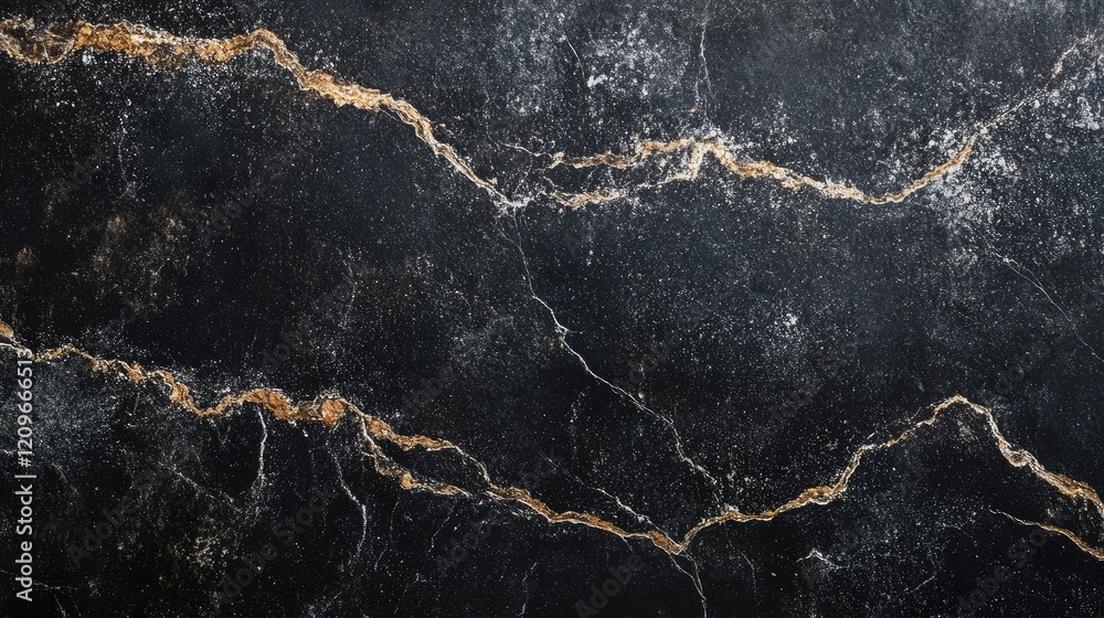 Poster dark marble texture with gold veining suitable for backgrounds and design projects. elegant and soph