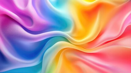 Fototapeta premium Abstract Background with 3D Wave Gradient Silk Fabric