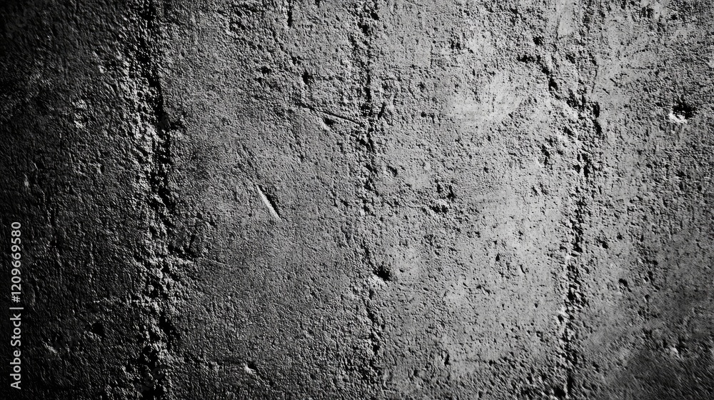 Poster Brushed Dark Grunge Concrete Texture with Subtle Depth and Detail for Artistic Backgrounds and Design Projects