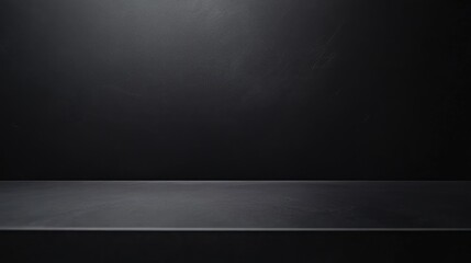 Elegant seamless black background ideal for beauty photography studio setup and product display with soft lighting effects.