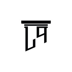 LQ monogram logo design letter text name symbol monochrome logotype alphabet character simple logo