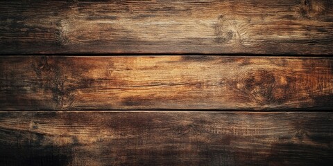 Rustic wooden boards in warm brown tones arranged horizontally on a textured background providing ample copy space for kitchen-themed content