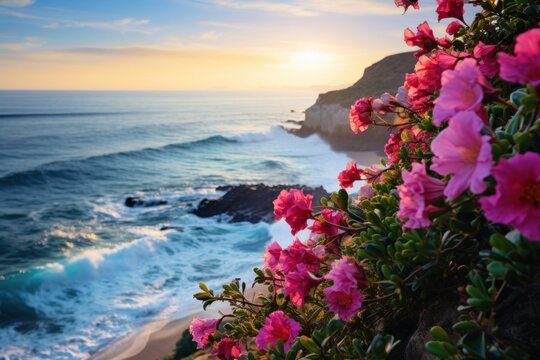 Coast flower landscape outdoors