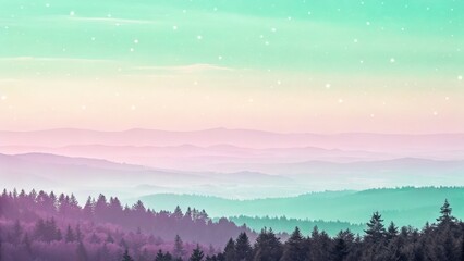 sunrise in the mountains