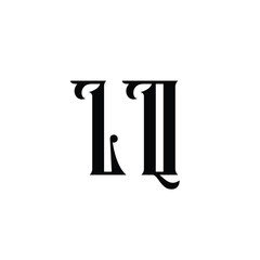 LQ monogram logo design letter text name symbol monochrome logotype alphabet character simple logo