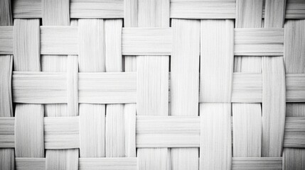Monochrome woven texture background showcasing intricate patterns and smooth surfaces ideal for design and artistic projects.