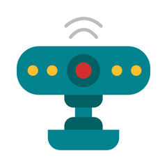 Web camera flat icon