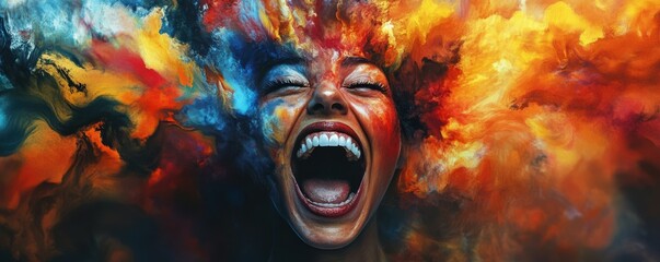 A person with a passionate expression, their eyes burning with enthusiasm and a zest for life.