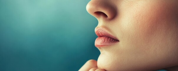 A close-up of a person's lips pursed in thought, indicating deep concentration and problem-solving skills.