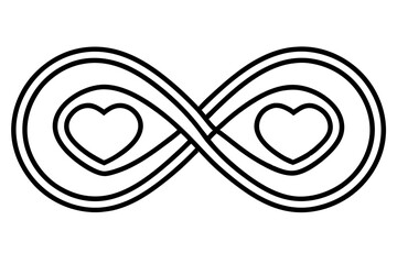 Infinity Love Line Art Vector Pack