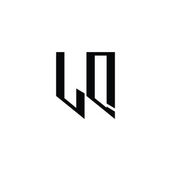 LQ monogram logo design letter text name symbol monochrome logotype alphabet character simple logo