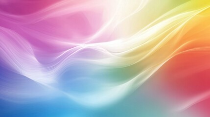 Abstract Rainbow Wave Background: A Serene Visual Symphony