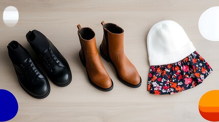 Stylish Winter Outfit with Boots and Hat