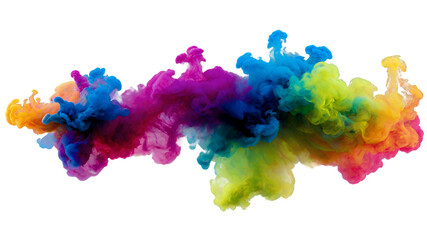 colorful paint splashes