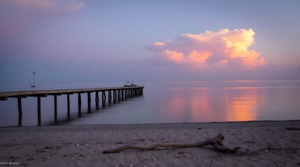 Obraz premium Twilight Harbor Serenity