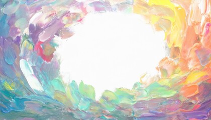 Rainbow frame background on white graphic resource