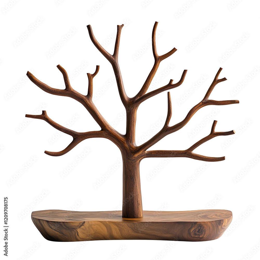Poster walnut hall tree isolated on transparent background