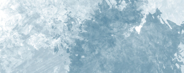 A Modern and Minimalistic Winter Canvas Featuring Faded Icy Blue Details
