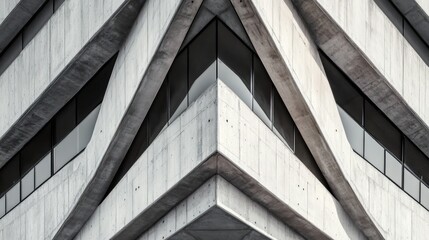 Fototapeta premium Dynamic Abstract Lines of Modern Architecture Capturing Symmetry and Geometric Elegance in a Minimalist Style