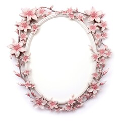 Obraz premium Nouveau art of flower stalks frame jewelry plant photo