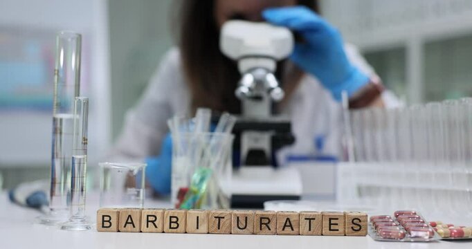 Dive deep into the research of barbiturates using specialized laboratory equipment and extensive microscopy analysis