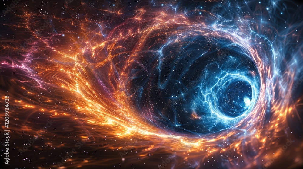 Fototapete visualize a cosmic tapestry, where threads of theoretical physics weave together to form the fabric 