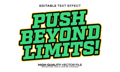Fitness gym text effect, editable text effect and workout 3d font style bold shadow exercise poster design
