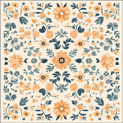 Obraz premium Collection of Tile Patterns Featuring Intricate Geometric and Floral Motifs, Hand-Drawn Doodles, and Traditional Ethnic Designs in Muted and Vibrant Color Palettes