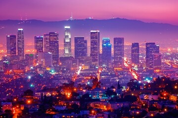 Obraz premium Los angeles beautiful place architecture cityscape landscape