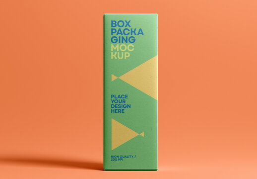 Box Mockup: Ideal for Packaging, Branding, and Professional Design Showcases, Generated with AI