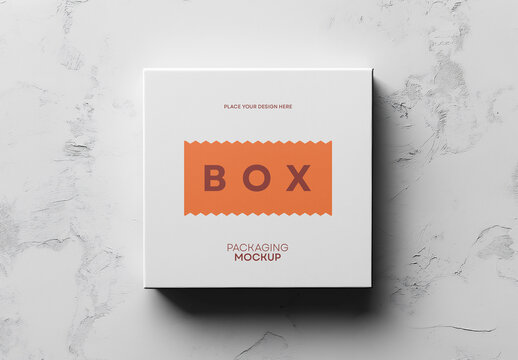 Box Mockup: Ideal for Packaging, Branding, and Professional Design Showcases, Generated with AI