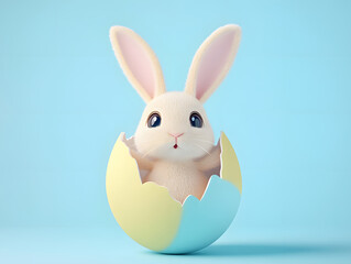 Obraz premium Multi-colored Easter eggs on a spring background. Happy easter.