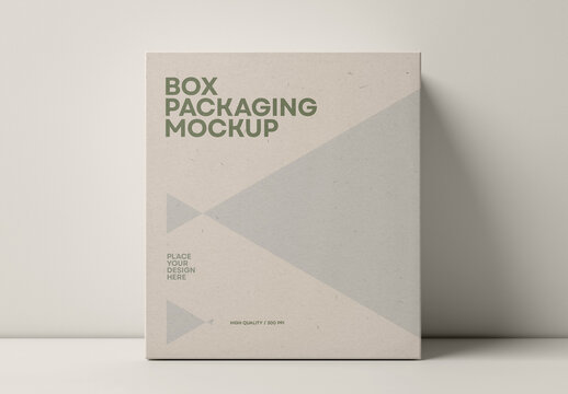 Box Mockup: Ideal for Packaging, Branding, and Professional Design Showcases, Generated with AI
