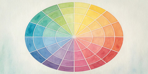 Obraz premium A Watercolor Circle for Artistic and Creative Applications